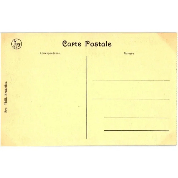 Ruines de Louvain Université vue de la Grand'Place- Louvain, Belgium Postcard - Picture 2 of 2